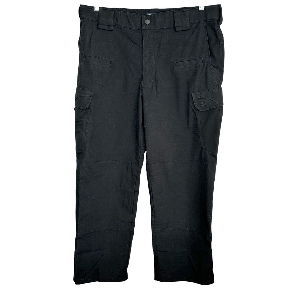 5.11 Tactical Ripstop Cargo Pants 34X28 Utility Gorp Work Outdoor Pockets Black